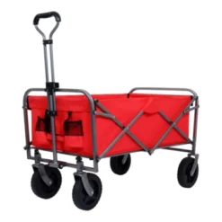 FURNIinspire Outdoor Serving Carts Collapsible Folding Wagon 300L Collapsible Wagon With Tailgate All-Terrain Wheels, Red, 35.43"*21.85"*39.17" -HV GUEST 034de8e0 e382 4c9a 8685 a0696456f1e1