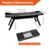 FURNIinspire Outdoor Grills, Griddles And Smokers Professional Foldable Charcoal Grill, Heavy-Duty Outdoor BBQ System, Black, 24.1"*9.45"*4.33" -HV GUEST 05057949 0459 4a90 8e23 4ab28450216b