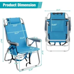 FURNIinspire Outdoor Portable Chair Adjustable Back With Extra Storage For Outdoor Adventures, Blue, 24.8"*25.6"*32.28" 9 FURNIinspire Outdoor Portable Chair Adjustable Back With Extra Storage For Outdoor Adventures, Blue, 24.8"*25.6"*32.28" -HV GUEST 07b890a8 ea20 40a2 8183 fa471a45ac7b