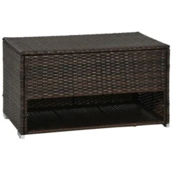 FURNIinspire Utility Storage Cabinet Outdoor Deck Box Shoe Storage PE Rattan Wicker Towel Rack With Liner Cushions, Brown, 39.80"*5.90"*25.00" 11 FURNIinspire Utility Storage Cabinet Outdoor Deck Box Shoe Storage PE Rattan Wicker Towel Rack With Liner Cushions, Brown, 39.80"*5.90"*25.00" -HV GUEST 082099f5 4549 4226 a606 b249543b7cea