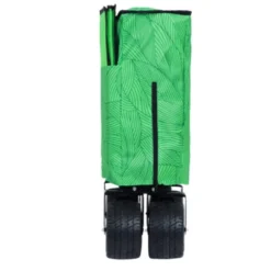 FURNIinspire Outdoor Serving Carts Colorful Heavy-Duty 480lbs Folding Wagon Cart With Bonus Picnic Mat All Terrain Wheels, Green, 37.4"*23.03"*38.98" -HV GUEST 095a9cff 6d9a 4b5f 8c71 93fc1c728ced