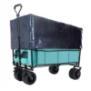 FURNIinspire Outdoor Serving Carts 440lbs Collapsible Foldable Wagon Cart With Strapping System For Camping Sports, Blue, 35.04"*22.44"*38.58"