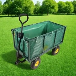 FURNIinspire Wheelbarrows And Lawn Carts Flower Cart Garden Flower Cart, Multi Function Wagon Cart With Handle, Green, 44“*20"*41" -HV GUEST 0c9ff346 0699 44af 9e4b 79d560edbf8e