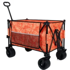FURNIinspire Outdoor Serving Carts Collapsible Foldable Extended Wagon 480lb Weight Capacity All-Terrain Beach Wheels, Orange, 37.4"*23.03"*38.98" 11 FURNIinspire Outdoor Serving Carts Collapsible Foldable Extended Wagon 480lb Weight Capacity All-Terrain Beach Wheels, Orange, 37.4"*23.03"*38.98" -HV GUEST 0e53ddf4 c030 45a7 9abd 71626b1b0ed6