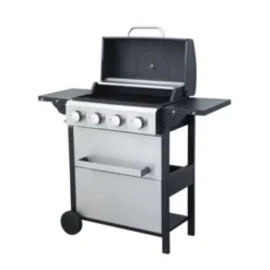 FURNIinspire Outdoor Grills, Griddles And Smokers Professional 4 Burner Gas Grill, Stainless Steel BBQ With Pizza Oven, Black, 25.6"*17.7"*14.6" -HV GUEST 1312500e 5dd3 4ffa 82d1 a357d3b475dc