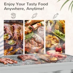 FURNIinspire Outdoor Grills, Griddles And Smokers Stainless Steel Portable Grill, Professional Folding Charcoal For Outdoor, Black, 31.5"*16.16"*9" -HV GUEST 197e3c05 4b9b 476f 957c c2d24c5a6fa4