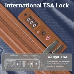 FURNIinspire Bag And Luggage Sets 3 Piece Rolling Luggage Travel Suitcase Set, Lightweight Durable Suitcases With Wheels, Blue, 21.06"*11.81"*30.31" 10 FURNIinspire Bag And Luggage Sets 3 Piece Rolling Luggage Travel Suitcase Set, Lightweight Durable Suitcases With Wheels, Blue, 21.06"*11.81"*30.31" -HV GUEST 1c49b8bc aa61 4821 a3c7 2c5904036e39