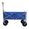 FURNIinspire Outdoor Serving Carts Collapsible Folding Wagon 300L Collapsible Wagon With Tailgate All-Terrain Wheels, Blue, 35.43"*21.85"*39.17" -HV GUEST 1d901176 c260 43a2 a95b b7bf90aa0799