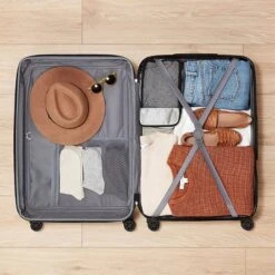 FURNIinspire Bag And Luggage Sets 3 Piece Rolling Suitcase Set, Hard Suitcases With Wheels, Lightweight Travel Luggage, Blue, 21.46"*12.01"*30.51" -HV GUEST 257ca9e9 26e2 4711 b37b fd75597ab39d