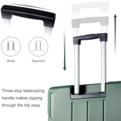 FURNIinspire Luggage 24 Inch Hardshell Suitcase, Checked Luggage, Lightweight Suitcases With Wheels For Travel, Business, Green, 10.2"*15.9"*25.8" -HV GUEST 27f33dc1 019d 4034 9170 a4a6cc1579d5