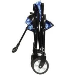 FURNIinspire Outdoor Serving Carts Colorful Collapsible Foldable Wagon Cart Beach Wagon Utility Wagon Grocery Cart 225lbs, Blue, 35.04"*22.44"*38.58" -HV GUEST 2ca1a168 8acc 4359 a56f 6345f62b952e