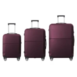 FURNIinspire Bag And Luggage Sets 3 Piece Rolling Luggage, Travel Hard Suitcase With Wheels, Stylish Suitcase Set, Purple, 21.06"*11.81"*30.31" 11 FURNIinspire Bag And Luggage Sets 3 Piece Rolling Luggage, Travel Hard Suitcase With Wheels, Stylish Suitcase Set, Purple, 21.06"*11.81"*30.31" -HV GUEST 2f955d84 03a2 4b74 87e0 9cf0618655f8