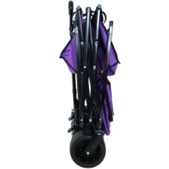FURNIinspire Outdoor Serving Carts Collapsible Folding Wagon 300L Collapsible Wagon With Tailgate All-Terrain Wheels, Purple, 45.28"*22.83"*38.78" -HV GUEST 32caad9e 322e 44b1 8439 2c652982f5e9