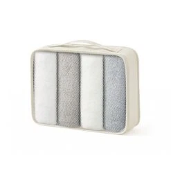 FURNIinspire Bag And Luggage Sets 20 Inch Luggage Set, Lightweight Checked Suitcase With 2 Mesh Bag Travel, Creamy Green, 8.3"*13.6"*21.5"