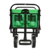 FURNIinspire Outdoor Serving Carts Minimeetall Collapsible Foldable Wagon Cart Utility Wagon Grocery Cart 225lbs, Green, 35.04"*22.44"*38.58" -HV GUEST 40f28cb1 1a5b 44bb a184 622b92d46c20