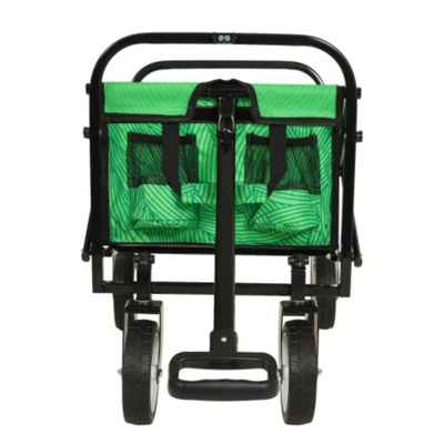 FURNIinspire Outdoor Serving Carts Minimeetall Collapsible Foldable Wagon Cart Utility Wagon Grocery Cart 225lbs, Green, 35.04"*22.44"*38.58" 3 FURNIinspire Outdoor Serving Carts Minimeetall Collapsible Foldable Wagon Cart Utility Wagon Grocery Cart 225lbs, Green, 35.04"*22.44"*38.58"