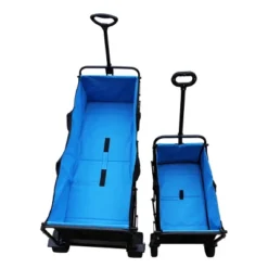 FURNIinspire Wheelbarrows And Lawn Carts Large Capacity Folding Cart Extender Wagon Cart, Lawn Cart For Picnic, Shopping, Black And Blue, 53“*21"*41" 9 FURNIinspire Wheelbarrows And Lawn Carts Large Capacity Folding Cart Extender Wagon Cart, Lawn Cart For Picnic, Shopping, Black And Blue, 53“*21"*41" -HV GUEST 4435e4c1 cf02 43b0 abfe 58205f132763