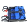FURNIinspire Wheelbarrows And Lawn Carts Folding Wagon Cart, Collapsible Outdoor Utility Cart With Handle, Blue, 53.5“*20.08"*42.52"