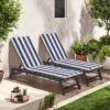 FURNIinspire Outdoor Seat Cushions 2pcs Stripe Patio Furniture Seat Cushion Replacement For Chaise Lounge, Removable Cover, Blue, 74.4"*22.05"*2.76" 1 FURNIinspire Outdoor Seat Cushions 2pcs Stripe Patio Furniture Seat Cushion Replacement For Chaise Lounge, Removable Cover, Blue, 74.4"*22.05"*2.76" -HV GUEST 4a939291 d68e 4b14 a11e 1495487d763f
