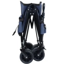 FURNIinspire Outdoor Serving Carts 3-in-1 Convertible Heavy-Duty Folding Wagon Cart With Bench Seat Storage 500lbs, Blue, 37"*24.02"*40.94" -HV GUEST 4c8e2f82 239a 4edb 845a 551f2bdf7975