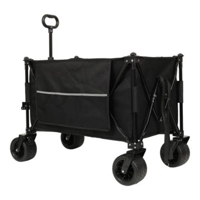 FURNIinspire Outdoor Serving Carts Collapsible Foldable Extended Wagon 480lbs Capacity Heavy Duty Folding Utility Cart, Black, 37.4"*23.03"*38.98" 7 FURNIinspire Outdoor Serving Carts Collapsible Foldable Extended Wagon 480lbs Capacity Heavy Duty Folding Utility Cart, Black, 37.4"*23.03"*38.98" - Image 5