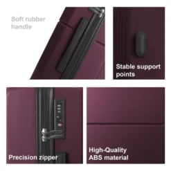 FURNIinspire Bag And Luggage Sets 3 Piece Rolling Luggage, Travel Hard Suitcase With Wheels, Stylish Suitcase Set, Purple, 21.06"*11.81"*30.31" 10 FURNIinspire Bag And Luggage Sets 3 Piece Rolling Luggage, Travel Hard Suitcase With Wheels, Stylish Suitcase Set, Purple, 21.06"*11.81"*30.31" -HV GUEST 618f22ab 43ca 42d7 82d9 6f314d6dc9ec