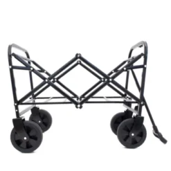 FURNIinspire Outdoor Serving Carts Minimeetall Extention Collapsible Foldable Wagon Cart For Camping Shopping 225lbs, Green, 25.98"*17.32"*37.4" -HV GUEST 6303f1cd 7a91 48f0 b813 b24bd9a3e125