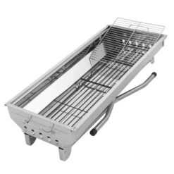 FURNIinspire Outdoor Grills, Griddles And Smokers Stainless Steel BBQ Grill Cooking Accessories For Camping, Picnics, Use, Silver, 28.7"*12.99"*7.3" -HV GUEST 665d4792 35a7 400f 9855 a8ff92f3c64b