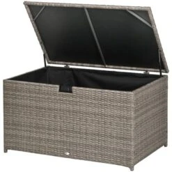 FURNIinspire Utility Storage Cabinet 113 Gallon Deck Box Rattan Outdoor Storage Box Waterproof Storage Container For Indoor, Grey, 47.2"*6.70"*30.7" 10 FURNIinspire Utility Storage Cabinet 113 Gallon Deck Box Rattan Outdoor Storage Box Waterproof Storage Container For Indoor, Grey, 47.2"*6.70"*30.7" -HV GUEST 6926ab8c d823 41db 95cb f9c033853e6b