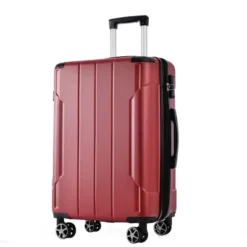 FURNIinspire Luggage 24 Inch Hardshell Suitcase, Checked Luggage, Lightweight Suitcases With Wheels For Travel, Business, Red, 10.2"*15.9"*25.8" -HV GUEST 696f4cdc bf89 44d1 b446 9491055054e0