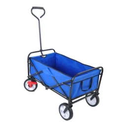 FURNIinspire Wheelbarrows And Lawn Carts Folding Wagon Cart, Collapsible Garden, Beach And Shopping Utility Cart With Handle, Blue, 41“*21"*46" 11 FURNIinspire Wheelbarrows And Lawn Carts Folding Wagon Cart, Collapsible Garden, Beach And Shopping Utility Cart With Handle, Blue, 41“*21"*46" -HV GUEST 6a8a3654 6428 4355 ac23 7d5bb49928f7
