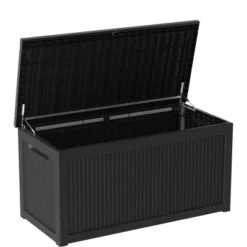 FURNIinspire Deck Boxes Outdoor Storage Box, Outdoor Deck Storage Box, Lockable Patio And Garden Furniture Container, Weather-Resistant Deck Box -HV GUEST 70186874 fba3 4dc5 8d12 643719466e81