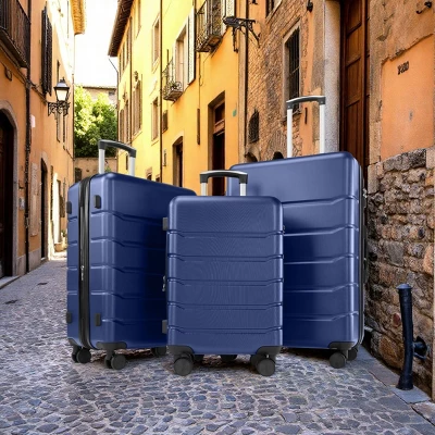 FURNIinspire Bag And Luggage Sets 20/24/28 Inch Luggage Set 3pcs Hard Shell Rolling Suitcase Set Expandable Travel Luggage With Spinner Wheels, Blue 5 FURNIinspire Bag And Luggage Sets 20/24/28 Inch Luggage Set 3pcs Hard Shell Rolling Suitcase Set Expandable Travel Luggage With Spinner Wheels, Blue - Image 3