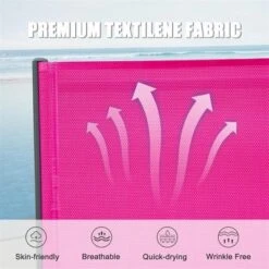 FURNIinspire Patio Chaise Lounges Patio 2 Sunbathing Chairs With 5 Adjustable Position, 1 Table For Beach Yard Poolside, Pink, 64.41"*26.69"*27.56" 9 FURNIinspire Patio Chaise Lounges Patio 2 Sunbathing Chairs With 5 Adjustable Position, 1 Table For Beach Yard Poolside, Pink, 64.41"*26.69"*27.56" -HV GUEST 7fb34904 707d 4cd4 82e5 4984526e71b6