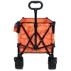 FURNIinspire Outdoor Serving Carts Collapsible Foldable Extended Wagon 480lb Weight Capacity All-Terrain Beach Wheels, Orange, 37.4"*23.03"*38.98" -HV GUEST 807329c4 a4fe 48f6 a654 03fb02fc7a05