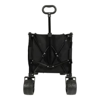 FURNIinspire Outdoor Serving Carts Collapsible Foldable Extended Wagon 480lbs Capacity Heavy Duty Folding Utility Cart, Black, 37.4"*23.03"*38.98" 3 FURNIinspire Outdoor Serving Carts Collapsible Foldable Extended Wagon 480lbs Capacity Heavy Duty Folding Utility Cart, Black, 37.4"*23.03"*38.98"