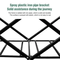 FURNIinspire Outdoor Serving Carts 220Lbs Collapsible Folding Beach Wagon Cart Wagons Carts Heavy Duty Foldable, Purple, 35.43"*23.47"*22.44" -HV GUEST 8268058d 682e 49e0 8b1d df75c2eec6c0