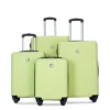 FURNIinspire Bag And Luggage Sets 4 Piece Stylish Suit Cases Lightweight Suitcases With Wheels For Travel Business, Green, 18.78"*10.83"*28"