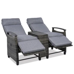 FURNIinspire Patio Accent Chairs, All Weather Outdoor Patio Chairs High Back Couch With Premium Cushions For Garden Backyard, Gray, 47.6"*23.6"*46.1" 8 FURNIinspire Patio Accent Chairs, All Weather Outdoor Patio Chairs High Back Couch With Premium Cushions For Garden Backyard, Gray, 47.6"*23.6"*46.1" -HV GUEST 86b534c6 e39c 4844 b9da aa5a492ec56e