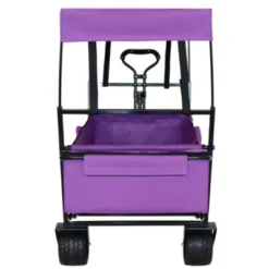 FURNIinspire Outdoor Serving Carts Collapsible Folding Wagon 300L Collapsible Wagon With Tailgate All-Terrain Wheels, Purple, 45.28"*22.83"*38.78" -HV GUEST 88c9f799 11b8 4cd9 90c7 713eba9f902b