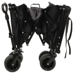 FURNIinspire Outdoor Serving Carts Extra Long Extender Wagon Cart Beach Wagon Cart 480LBS With All-Terrain Wheels, Black, 35.43"*22.83"*43.34" -HV GUEST 89efb6fd 113d 4ef9 8a7c 0603c903cccf