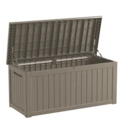 FURNIinspire Deck Boxes, Outdoor Storage Box With Waterproof Function For Gardening Tools, Pool Supplies, Patio Furniture, Brown, 57.87"*32.24"*33.66" -HV GUEST 8a34309c 5a88 4e7a 99ca 0240b03b8ba3