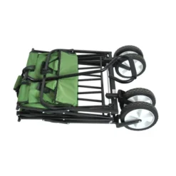 FURNIinspire Wheelbarrows And Lawn Carts Multi-Purpose Outdoor Utility Cart, Folding Garden Wagon For Beach, Camping, Shopping, Green, 37“*20"*45" -HV GUEST 921335f2 1021 424a 9232 0f9c31282a11