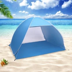 FURNIinspire Camping Tents Beach Tent Sun Shelter, Family Tent For Outdoors, Hiking, Picnic, Beach, Adventure, Blue, 78.74"*59.06"*51.18" -HV GUEST 92e93cf5 30ca 4c7e a943 c2d483cbf25d