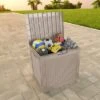 FURNIinspire Deck Boxes 2pcs 30 Gallon Deck Box, Outdoor Wicker Storage Deck Box For Patio Furniture, Garden Tools, Light Brown, 21“*22”*17“ -HV GUEST 94610ef7 bc03 436a ae2d 32581fd4ab43