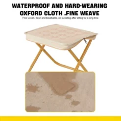 FURNIinspire Outdoor Portable Chair Compact Design With Storage Bag For Outdoor Adventures, Black, 10.24"*9.45"*9.45" -HV GUEST 946e22e2 0241 4923 972e a8ecb75fa8e3