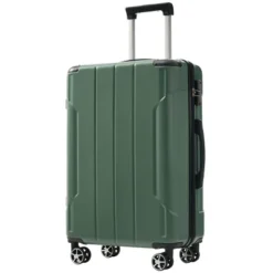 FURNIinspire Luggage 24 Inch Hardshell Suitcase, Checked Luggage, Lightweight Suitcases With Wheels For Travel, Business, Green, 10.2"*15.9"*25.8" -HV GUEST 95e990a1 de25 4d1e bd3e f831174967e4