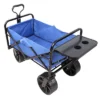 FURNIinspire Wheelbarrows And Lawn Carts Collapsible Garden, Beach Utility Cart With All-Terrain Wheels, Folding Wagon Cart, Blue, 39“*20"*43" -HV GUEST 97aebc82 560e 425f 9dcc 4ba0f6a98dda