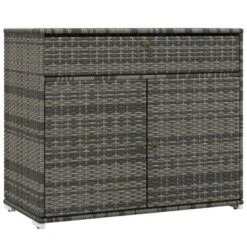 FURNIinspire Utility Storage Cabinet Outdoor Towel Rack Pool Toy Cabinet Freestanding PE Rattan Wicker Cabinet With Drawer, Grey, 40.60"*31.30"*6.90" 11 FURNIinspire Utility Storage Cabinet Outdoor Towel Rack Pool Toy Cabinet Freestanding PE Rattan Wicker Cabinet With Drawer, Grey, 40.60"*31.30"*6.90" -HV GUEST 97e2e05d 18e3 4836 838c e103ab2c1ae3