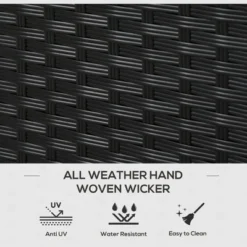 FURNIinspire Utility Storage Cabinet Outdoor Deck Box Shoe Storage PE Rattan Wicker Towel Rack With Furniture Cushions, Black, 39.80"*5.90"*25.00" 10 FURNIinspire Utility Storage Cabinet Outdoor Deck Box Shoe Storage PE Rattan Wicker Towel Rack With Furniture Cushions, Black, 39.80"*5.90"*25.00" -HV GUEST 9929e8ee eb34 4de1 a7c7 90697e1dffa2